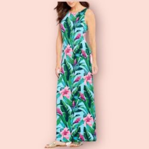Tommy Bahama hibiscus maxi dress
